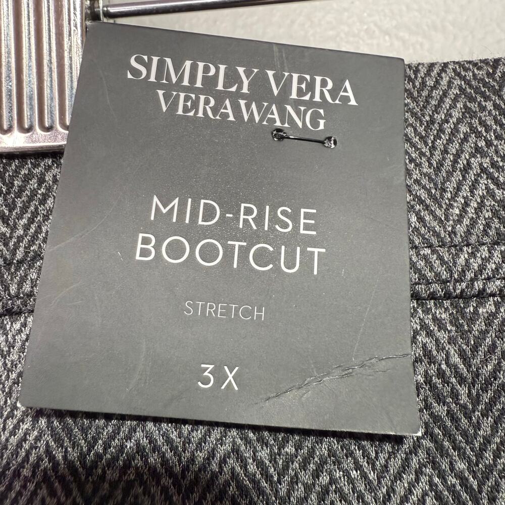 Simply Vera Vera Wang Pants Women’s Size 3X Mid-Rise Bootcut Stretch Gray - Picture 10 of 12